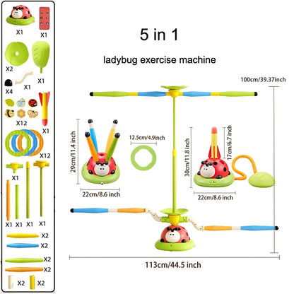Ladybug Spin-Jump Educational Sports Machine E-SHOP ELEGANTE