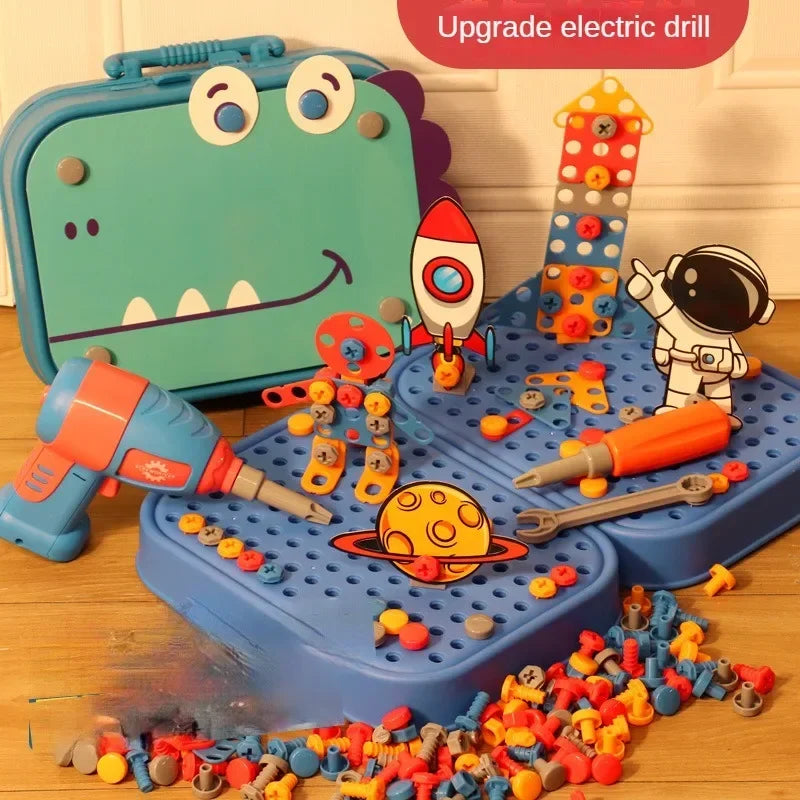 BuildMaster Kids Drill Set – 3D Puzzle Tool Kit & Pretend Repair Play E-SHOP ELEGANTE