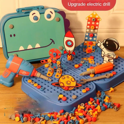 BuildMaster Kids Drill Set – 3D Puzzle Tool Kit & Pretend Repair Play E-SHOP ELEGANTE