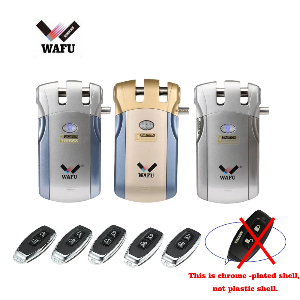 Wafu StealthGuard 019 Smart Lock – Invisible Remote-Controlled Deadbolt E-SHOP ELEGANTE