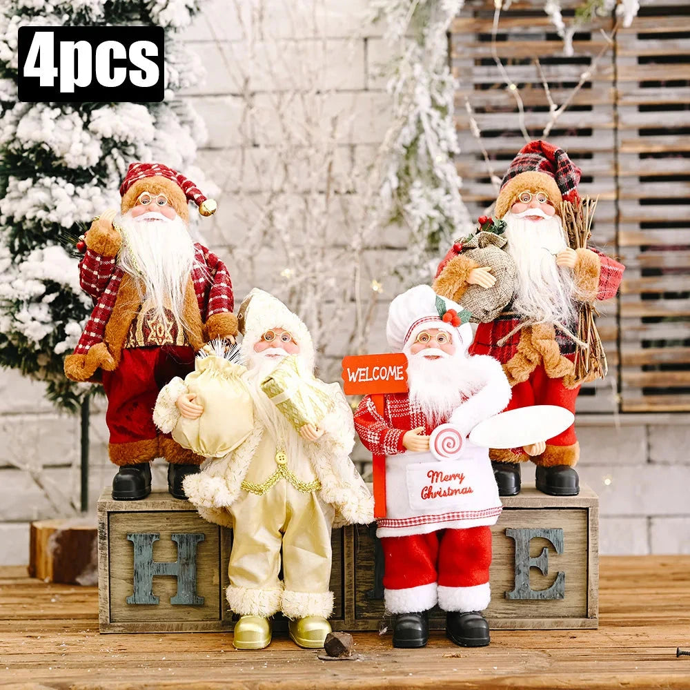 MerryPlush Santa Claus Doll – 30cm Xmas Decoration for Home, Party & New Year Gift E-SHOP ELEGANTE