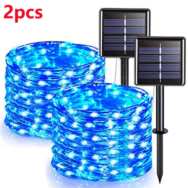 2M 400 LED Solar Fairy Lights – Outdoor Waterproof Festoon String for Garden, Christmas & Party Decoration E-SHOP ELEGANTE
