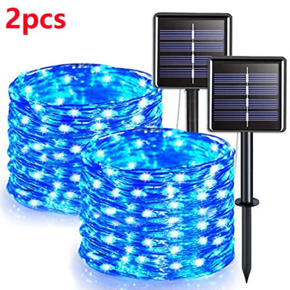 2M 400 LED Solar Fairy Lights – Outdoor Waterproof Festoon String for Garden, Christmas & Party Decoration E-SHOP ELEGANTE