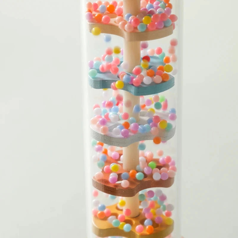 Rainbow Rainmaker Montessori Toy – Baby Educational Sensory Rattle with Music Sounds E-SHOP ELEGANTE