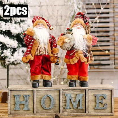 MerryPlush Santa Claus Doll – 30cm Xmas Decoration for Home, Party & New Year Gift E-SHOP ELEGANTE