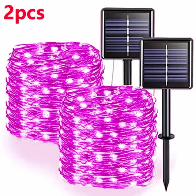2M 400 LED Solar Fairy Lights – Outdoor Waterproof Festoon String for Garden, Christmas & Party Decoration E-SHOP ELEGANTE