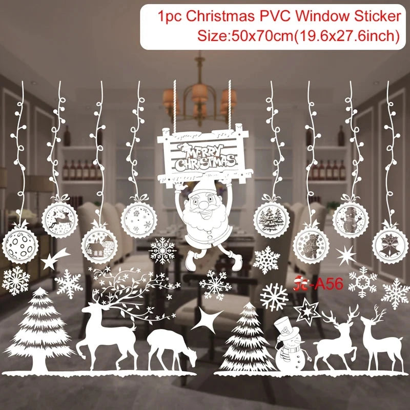 MerryView Christmas Window Stickers – Festive Wall Decals for Home & Kids’ Room 2025–2026 E-SHOP ELEGANTE