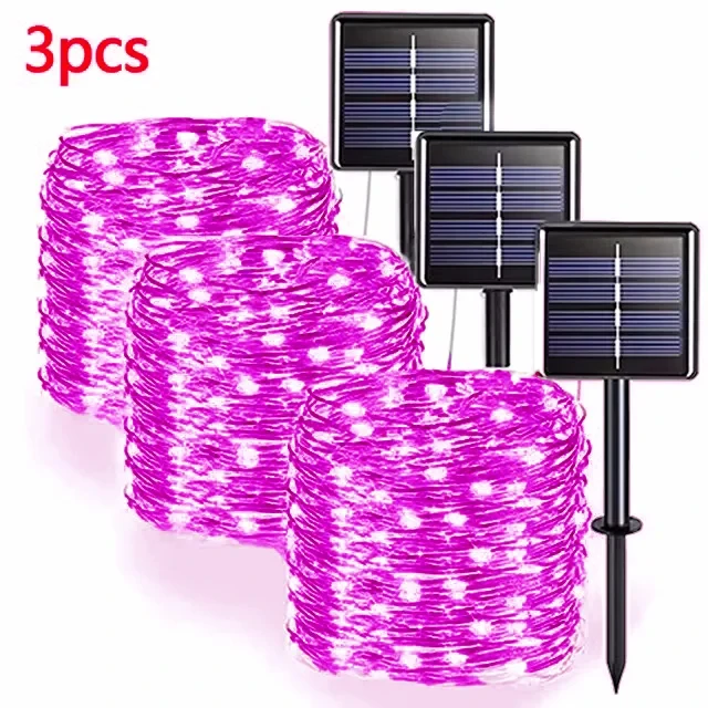 2M 400 LED Solar Fairy Lights – Outdoor Waterproof Festoon String for Garden, Christmas & Party Decoration E-SHOP ELEGANTE