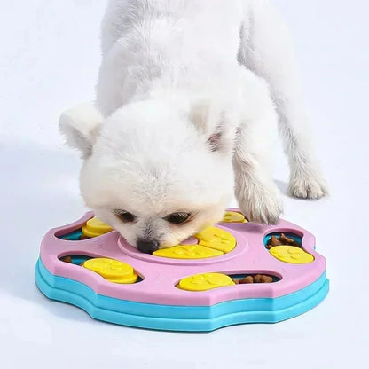 PawGenius IQ Feeder Bowl – Anti-Slip Slow Eating Toy for Smart Pets E-SHOP ELEGANTE