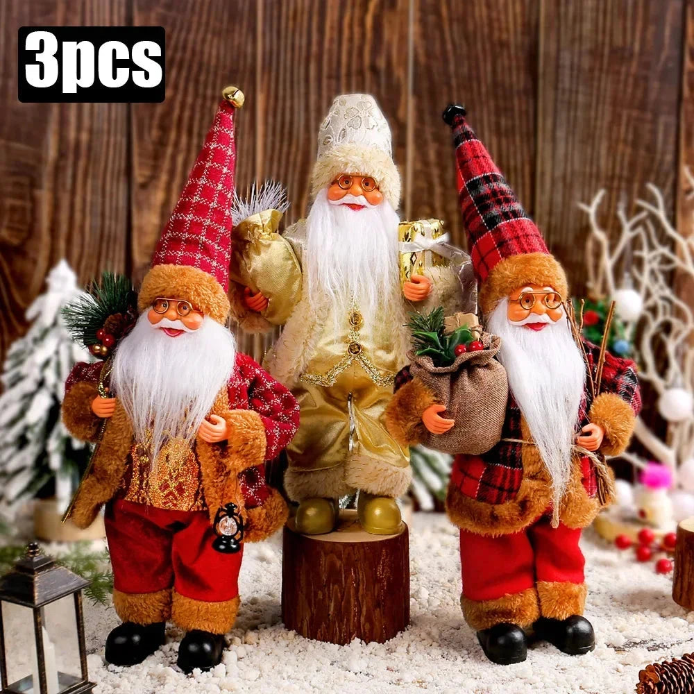MerryPlush Santa Claus Doll – 30cm Xmas Decoration for Home, Party & New Year Gift E-SHOP ELEGANTE