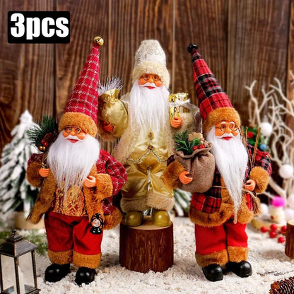 MerryPlush Santa Claus Doll – 30cm Xmas Decoration for Home, Party & New Year Gift E-SHOP ELEGANTE