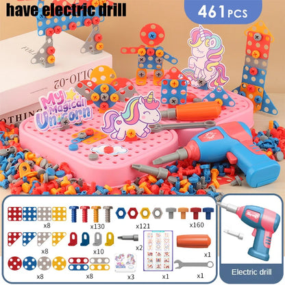 BuildMaster Kids Drill Set – 3D Puzzle Tool Kit & Pretend Repair Play E-SHOP ELEGANTE