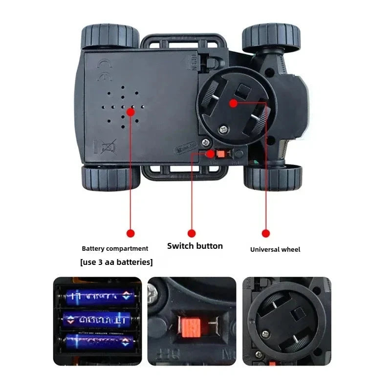 Toddler Crawling Car Toy – Interactive Baby Sensory Electronic Car for Tummy Time & Birthdays E-SHOP ELEGANTE