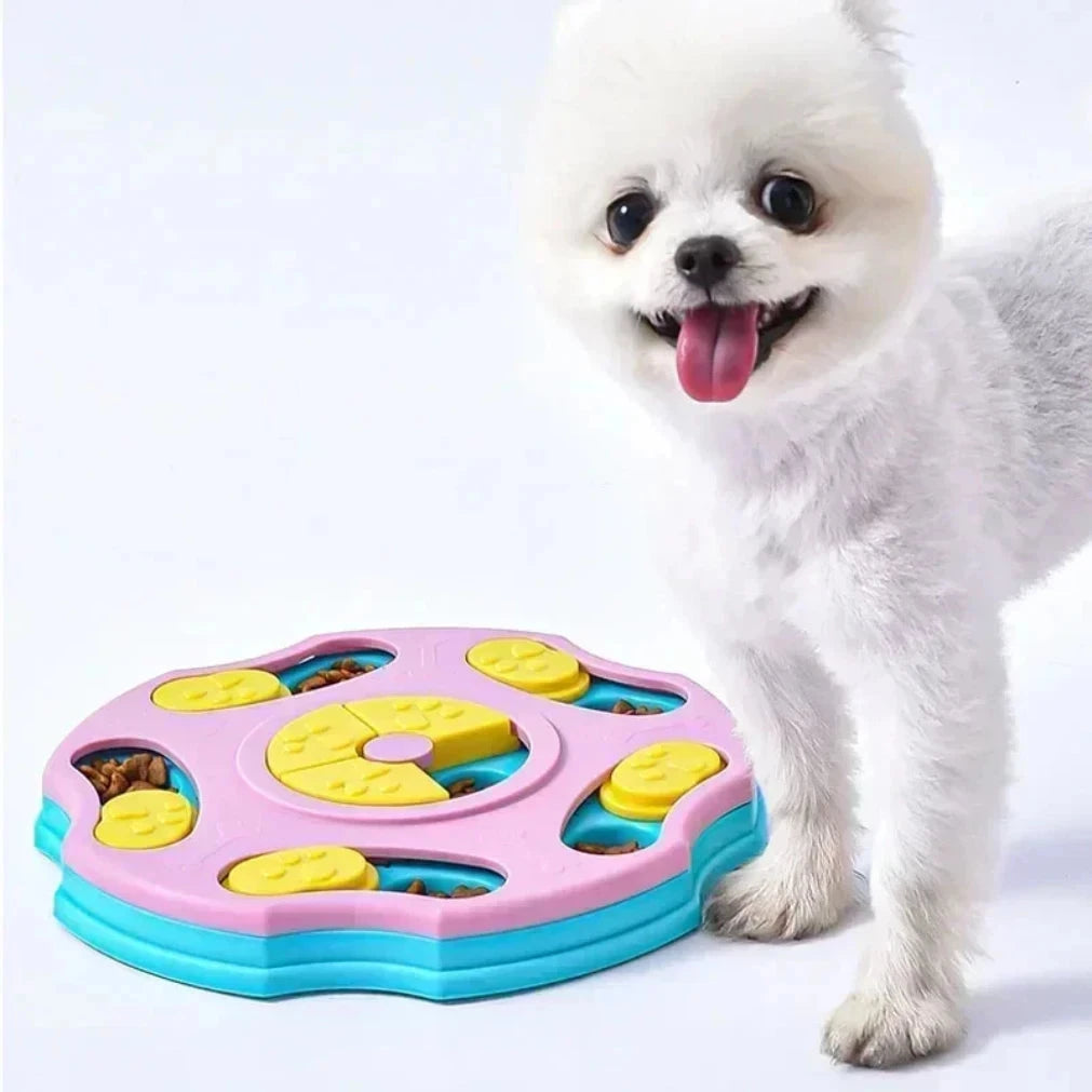 PawGenius IQ Feeder Bowl – Anti-Slip Slow Eating Toy for Smart Pets E-SHOP ELEGANTE