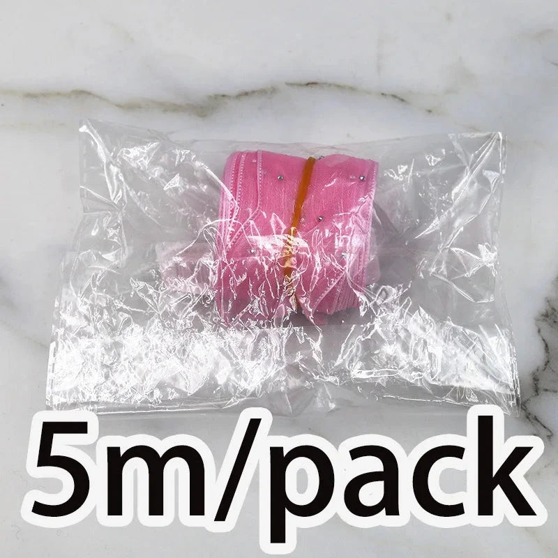 Diamond Mesh Organza Ribbon – 5M Pleated Bubble Tape for Crafts, Clothing & Gift Packaging E-SHOP ELEGANTE