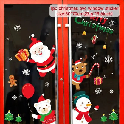 MerryView Christmas Window Stickers – Festive Wall Decals for Home & Kids’ Room 2025–2026 E-SHOP ELEGANTE