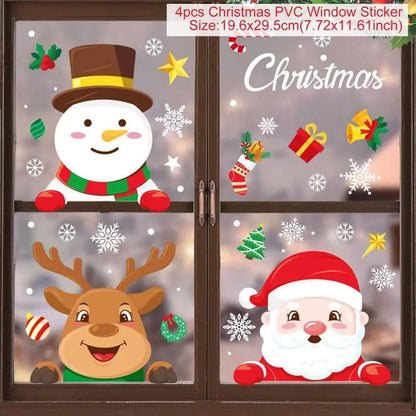 MerryView Christmas Window Stickers – Festive Wall Decals for Home & Kids’ Room 2025–2026 E-SHOP ELEGANTE