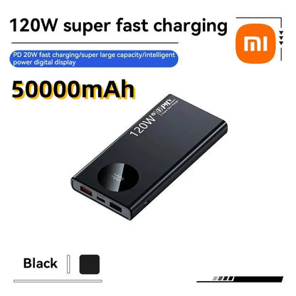 Xiaomi 120W 50000mAh High Capacity Power Bank – Super Fast Charging for All Devices E-SHOP ELEGANTE