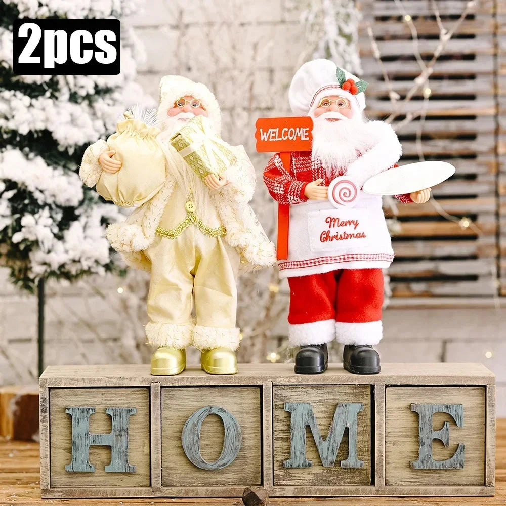 MerryPlush Santa Claus Doll – 30cm Xmas Decoration for Home, Party & New Year Gift E-SHOP ELEGANTE