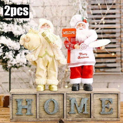 MerryPlush Santa Claus Doll – 30cm Xmas Decoration for Home, Party & New Year Gift E-SHOP ELEGANTE