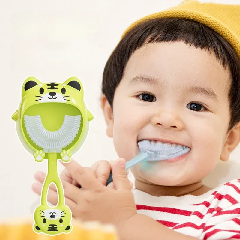 KidSmile 360° U-Shaped Silicone Toothbrush E-SHOP ELEGANTE