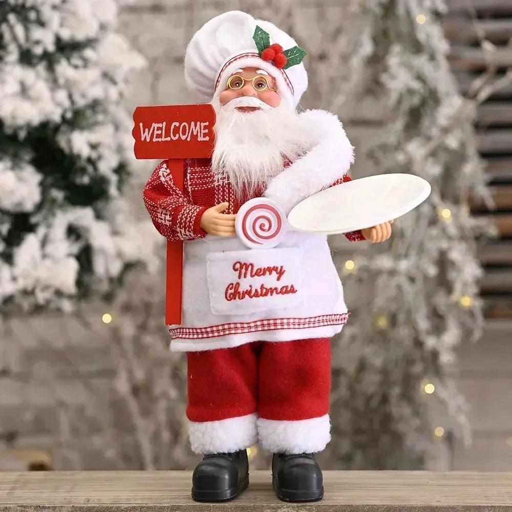 MerryPlush Santa Claus Doll – 30cm Xmas Decoration for Home, Party & New Year Gift E-SHOP ELEGANTE