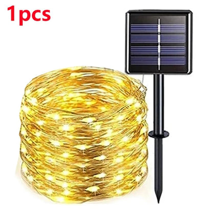 2M 400 LED Solar Fairy Lights – Outdoor Waterproof Festoon String for Garden, Christmas & Party Decoration E-SHOP ELEGANTE