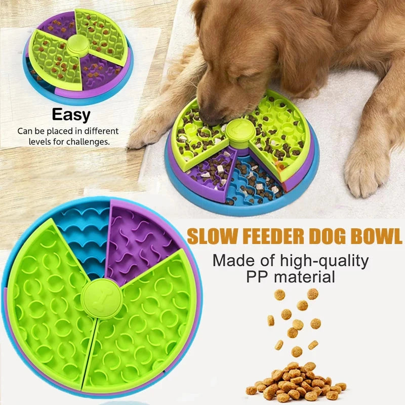 PawSmart Slow Feeder Dog Bowl – Interactive Puzzle & Treat Dispenser for Mental Stimulation E-SHOP ELEGANTE