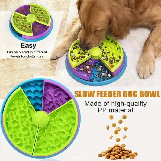 PawSmart Slow Feeder Dog Bowl – Interactive Puzzle & Treat Dispenser for Mental Stimulation E-SHOP ELEGANTE