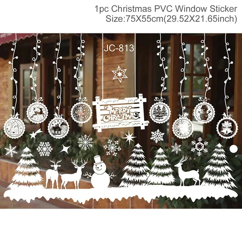 MerryView Christmas Window Stickers – Festive Wall Decals for Home & Kids’ Room 2025–2026 E-SHOP ELEGANTE