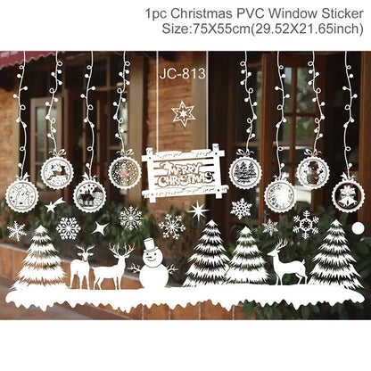 MerryView Christmas Window Stickers – Festive Wall Decals for Home & Kids’ Room 2025–2026 E-SHOP ELEGANTE