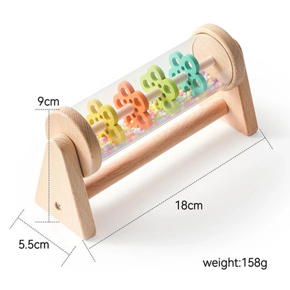 Rainbow Rainmaker Montessori Toy – Baby Educational Sensory Rattle with Music Sounds E-SHOP ELEGANTE