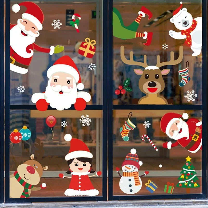 MerryView Christmas Window Stickers – Festive Wall Decals for Home & Kids’ Room 2025–2026 E-SHOP ELEGANTE