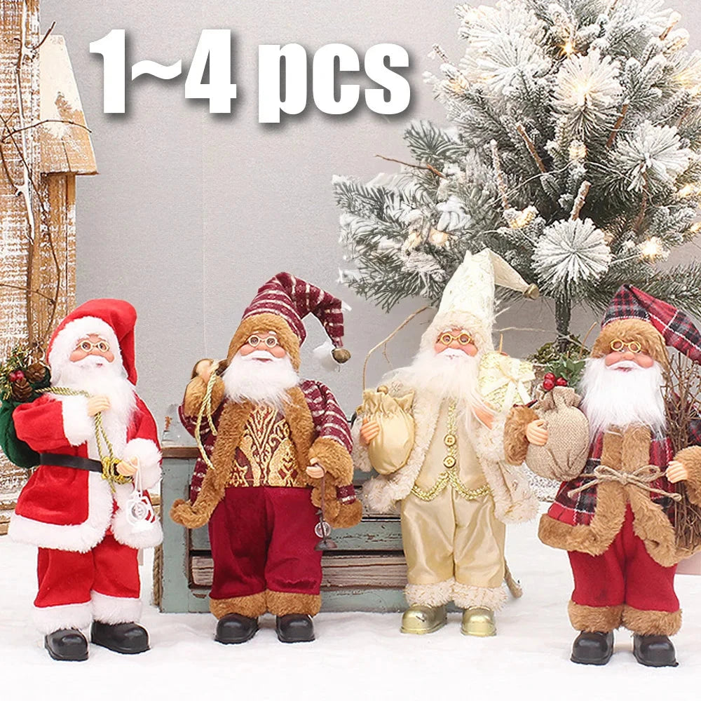 MerryPlush Santa Claus Doll – 30cm Xmas Decoration for Home, Party & New Year Gift E-SHOP ELEGANTE