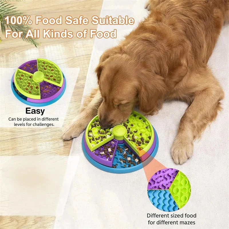 PawSmart Slow Feeder Dog Bowl – Interactive Puzzle & Treat Dispenser for Mental Stimulation E-SHOP ELEGANTE