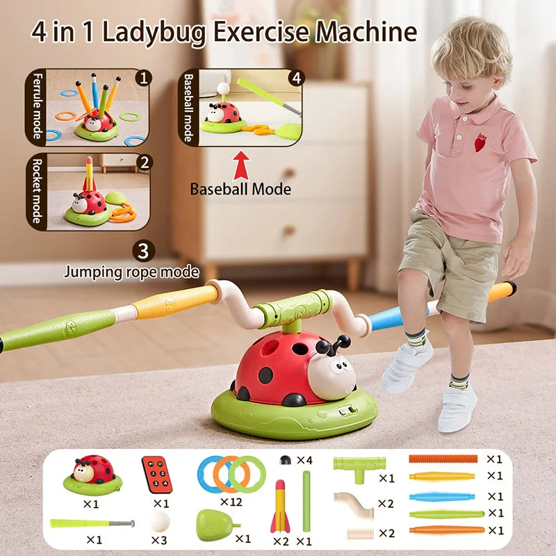 Ladybug Spin-Jump Educational Sports Machine E-SHOP ELEGANTE