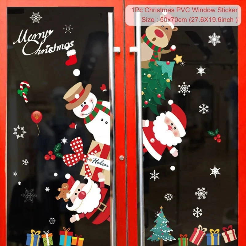 MerryView Christmas Window Stickers – Festive Wall Decals for Home & Kids’ Room 2025–2026 E-SHOP ELEGANTE