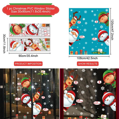 MerryView Christmas Window Stickers – Festive Wall Decals for Home & Kids’ Room 2025–2026 E-SHOP ELEGANTE