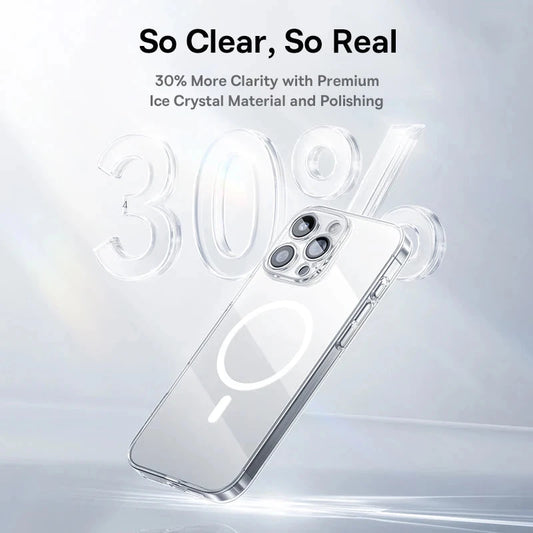 Capa Magnética Baseus para iPhone 11–16 Pro Max – Compatível com MagSafe e Carregamento Sem Fio, Proteção PC Rígida E-SHOP ELEGANTE