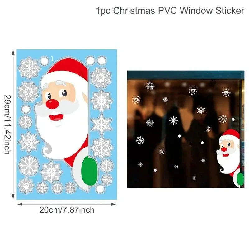 MerryView Christmas Window Stickers – Festive Wall Decals for Home & Kids’ Room 2025–2026 E-SHOP ELEGANTE