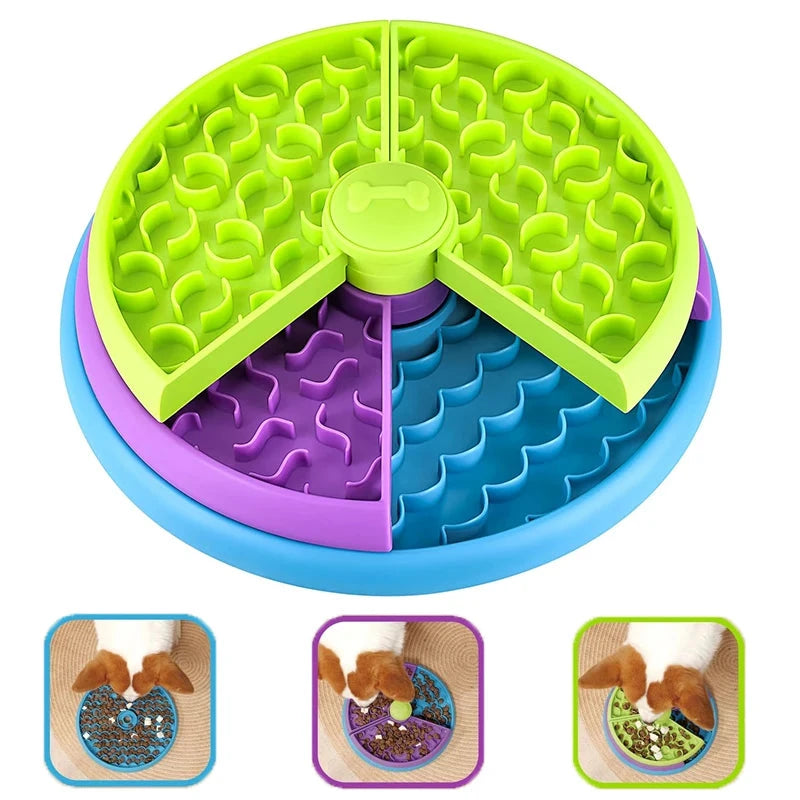 PawSmart Slow Feeder Dog Bowl – Interactive Puzzle & Treat Dispenser for Mental Stimulation E-SHOP ELEGANTE