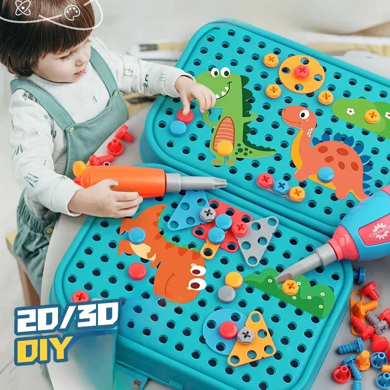BuildMaster Kids Drill Set – 3D Puzzle Tool Kit & Pretend Repair Play E-SHOP ELEGANTE