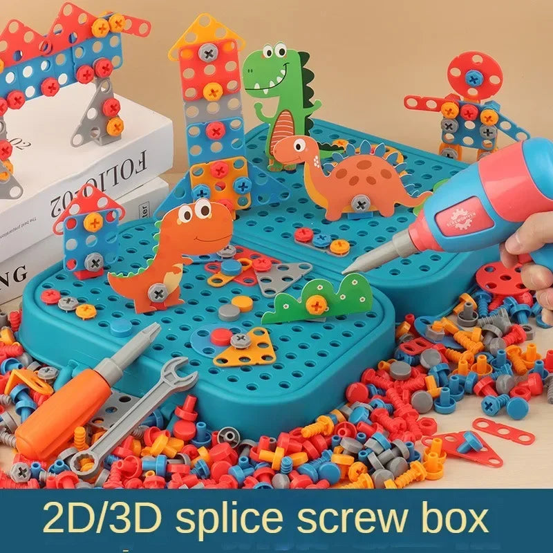 BuildMaster Kids Drill Set – 3D Puzzle Tool Kit & Pretend Repair Play E-SHOP ELEGANTE