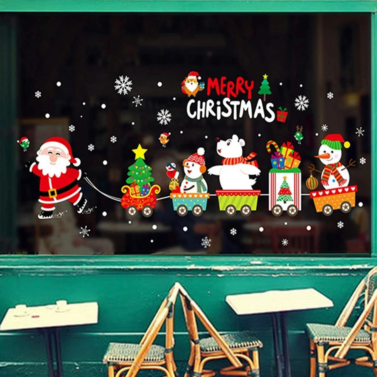 MerryView Christmas Window Stickers – Festive Wall Decals for Home & Kids’ Room 2025–2026 E-SHOP ELEGANTE