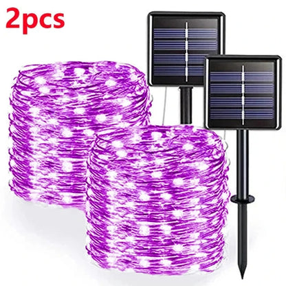 2M 400 LED Solar Fairy Lights – Outdoor Waterproof Festoon String for Garden, Christmas & Party Decoration E-SHOP ELEGANTE