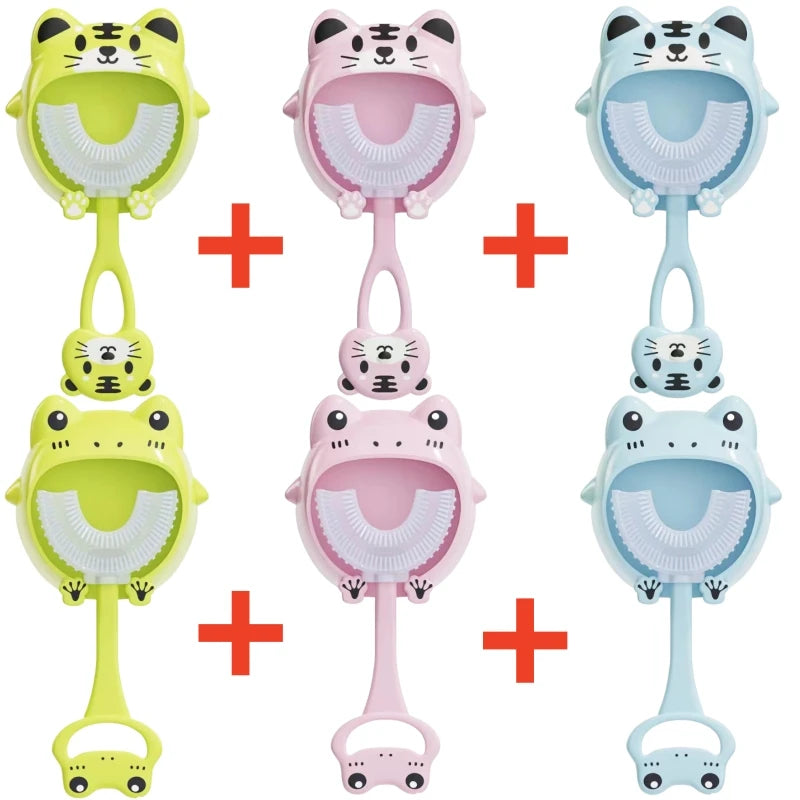 KidSmile 360° U-Shaped Silicone Toothbrush E-SHOP ELEGANTE