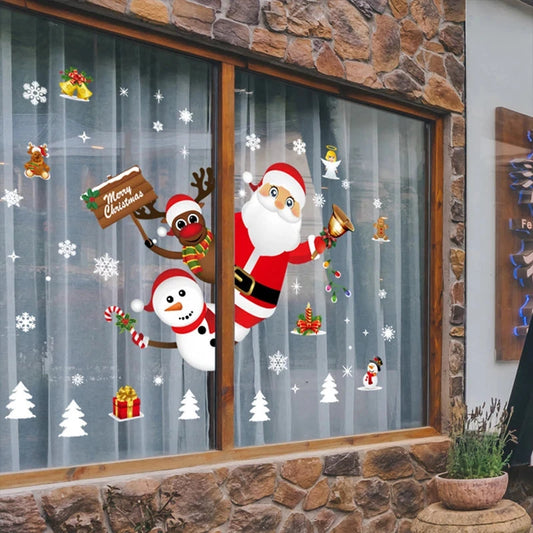 MerryView Christmas Window Stickers – Festive Wall Decals for Home & Kids’ Room 2025–2026 E-SHOP ELEGANTE