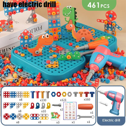 BuildMaster Kids Drill Set – 3D Puzzle Tool Kit & Pretend Repair Play E-SHOP ELEGANTE