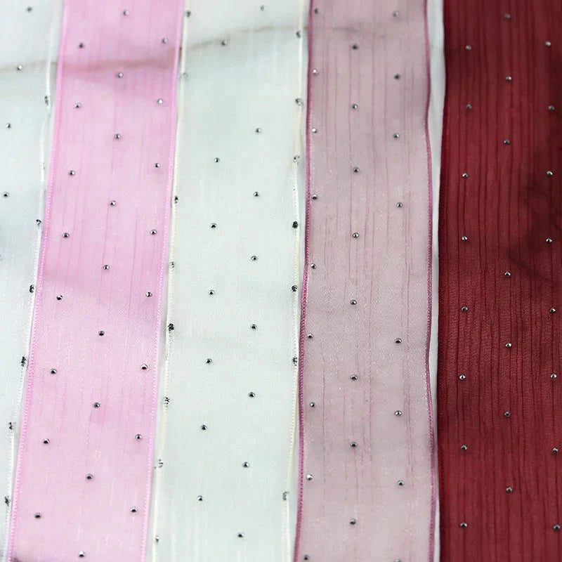 Diamond Mesh Organza Ribbon – 5M Pleated Bubble Tape for Crafts, Clothing & Gift Packaging E-SHOP ELEGANTE