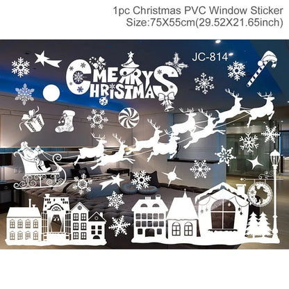 MerryView Christmas Window Stickers – Festive Wall Decals for Home & Kids’ Room 2025–2026 E-SHOP ELEGANTE